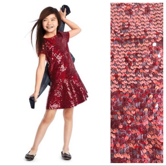 Ruby Red Sequin Dress